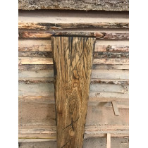 Altholz-Stil, rustikal, antik, Balken, Bohle, Eiche, braun (BROWN) geölt, Massivholz, 150x25x3cm